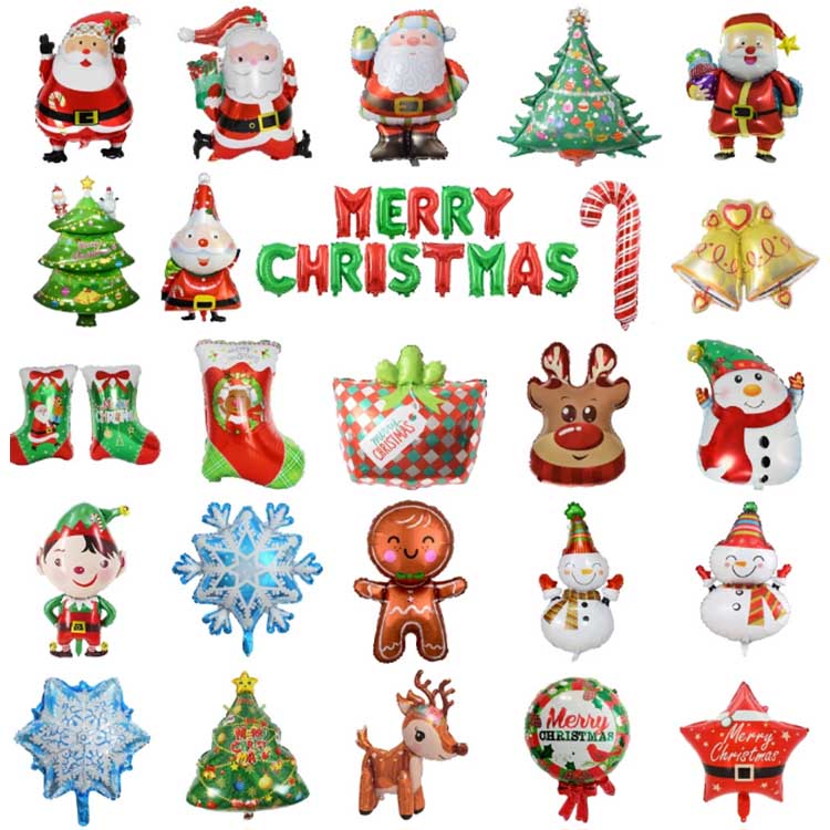 Kalėdiniai aliuminio folijos balionai