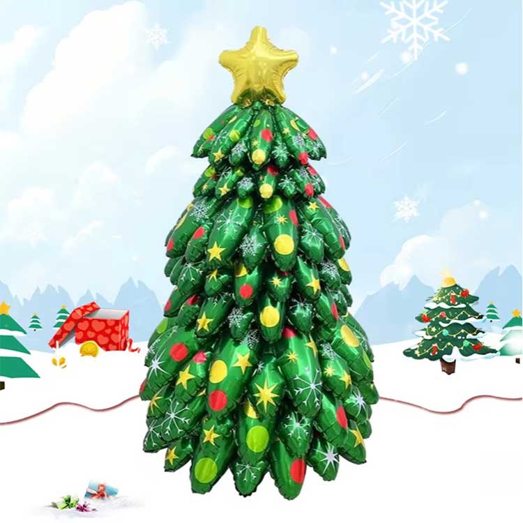 Kalėdų eglutės stovimas folijos balionas