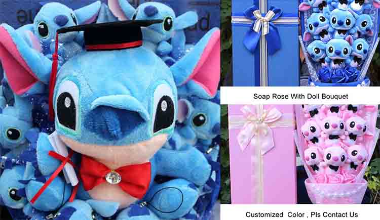 cute Stitch cartoon bouquets