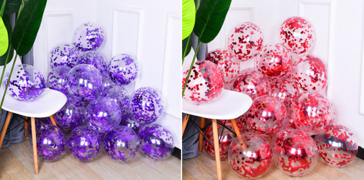 12 inch sequins latex balloons