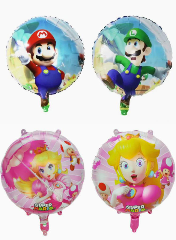 Super Mario themed foil balloon supplier