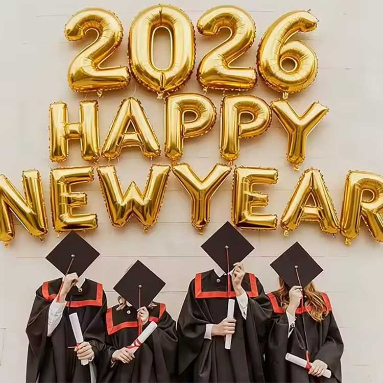 Naujųjų metų folijos balionų rinkinys