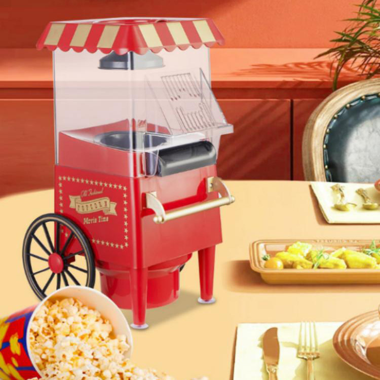 Retro Pushcart kukurūzų spragėsių gaminimo mašina